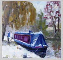 Winter Moorings by Melanie Cambridge www.weyvalley.info