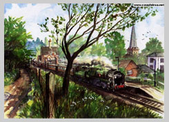 Steam Locomotive Godalming Station, Stephen Goddard