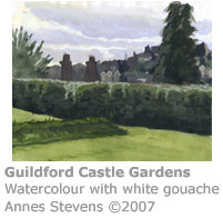 Guildford Castle Gardens by Annes Stevens