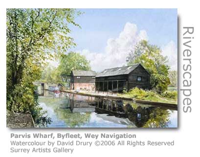 David Drury's watercolour of Parvis Wharf