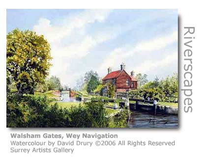 David Drury's watercolour of Walsham Gates