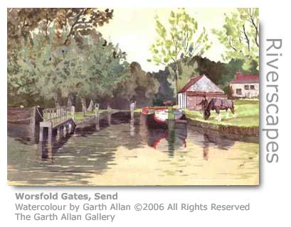 Garth Allan's watercolour of Worsfold Gates