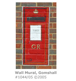 Wall mural, Gomshall Post Office