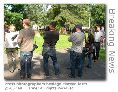 Foot & Mouth photographers at Elstead by Paul Farmer