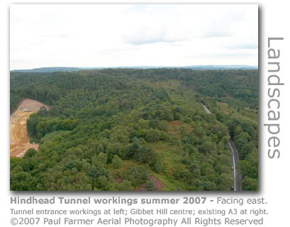 Hindhead Tunnel aerial photo by Paul Farmer