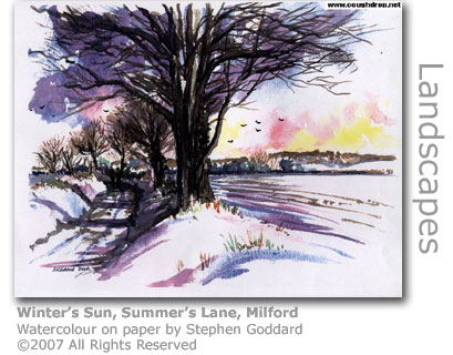 Winter's Sun at Milford by Stephen Goddard