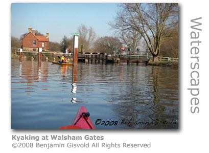Kyaking at Walsham Gates River Wey by Benjamin Gisvold