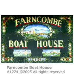 FARNCOMBE BOATHOUSE SIGN