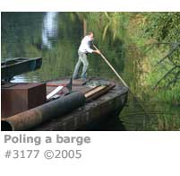 POLING A BARGE