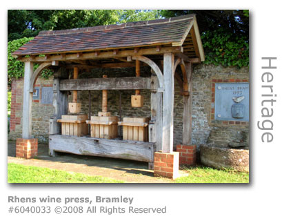 Rhens replica wine press, Bramley