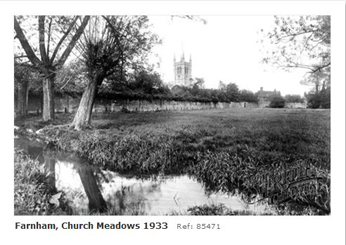 Water meadows by the River Wey Farnham 1933