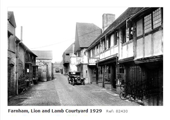 farnham Lion & Lamb Yard 1929