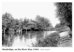 Weybridge along the Wey 1904