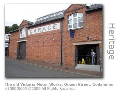 The old Victoria Motor Works in Queen Street Godalming Surrey