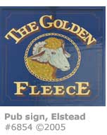 GOLDEN FLEECE PUB SIGN
