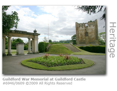 Guildford War Memorial at Guildford Castle, Surrey