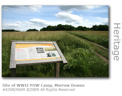 World War 2 prisinor of war camp, Merrow Downs, Guildford