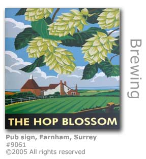 HOP BLOSSOM PUB SIGN