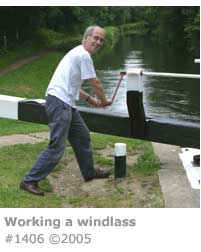 WORKING A LOCK WINDLASS