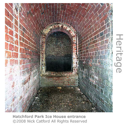 Hatchford Park Ice House entrance by Nick Catford