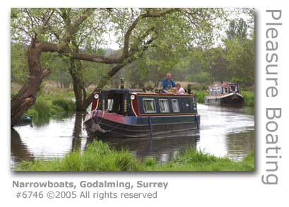 NARROWBOATS ON GODALMING NAVIGATION