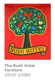 BUSH HOTEL PUB SIGN