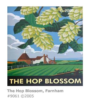 HOP BLOSSOM PUB SIGN