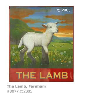 THE LAMB PUB SIGN