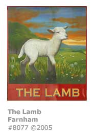 THE LAMB PUB SIGN