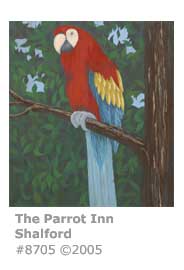 THE PARROT PUB SIGN