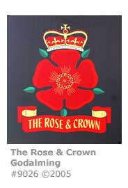 ROSE & CROWN PUB SIGN