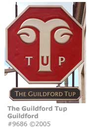 GUILDFORD TUP PUB SIGN