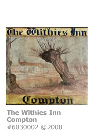 Withies Inn Sign, Compton