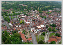 Farnham church and castle by Paul Farmer