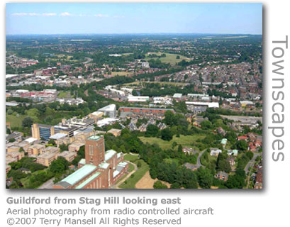 Guildford from Stag Hill looking east by Terry Mansell