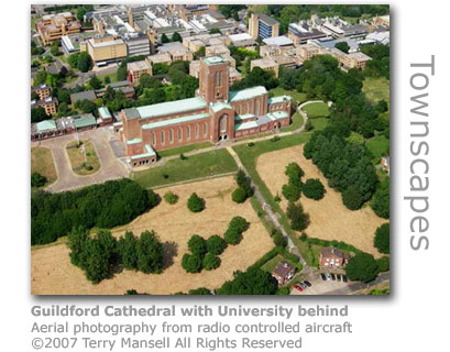 Guildford Cathedral and University by Terry Mansell