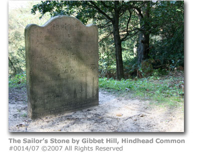The Sailor's Stone by Gibbet Hill, Hindhead Common