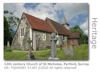 12TH CENTURY ST NICHOLAS CHURCH PYRFORD