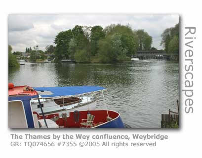 THE THAMES BY THE RIVER WEY CONFLUENCE