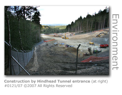 Hindhead Tunnel construction