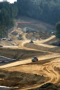 Hindhead Tunnel Construction September 2007