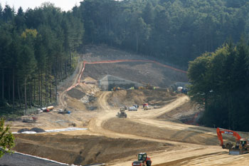 Hindhead Tunnel Construction September 2007