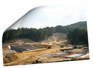 Hindhead Tunnel Construction September 2007