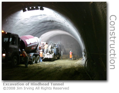 Hindhead Tunnel excavation August 2008