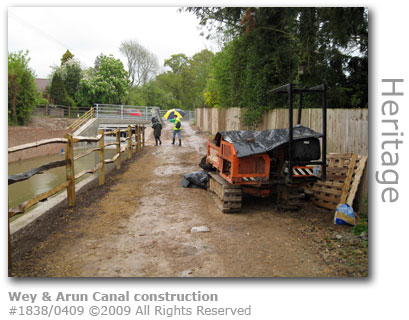 Construction at Wey and Arun Canal, Loxwood