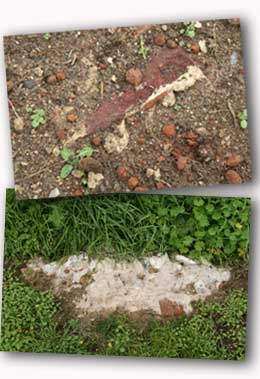 Tudor brick remains