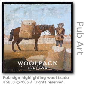 WOOLPACK PUB SIGN